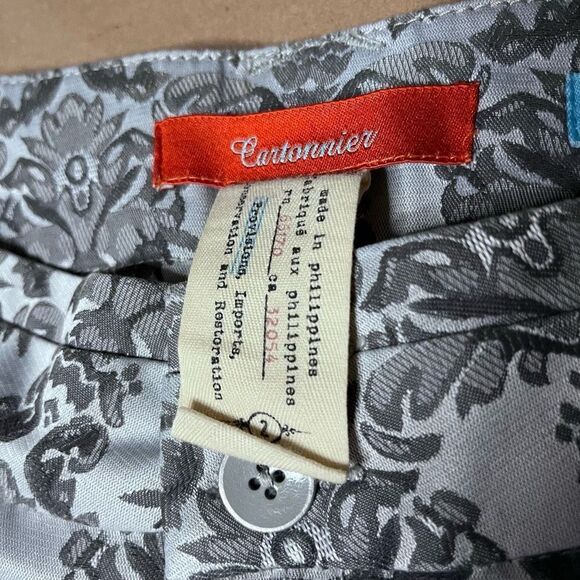 Cartonnier Anthropologie Charlie Brocade ankle pant sz 2 - Picture 7 of 12